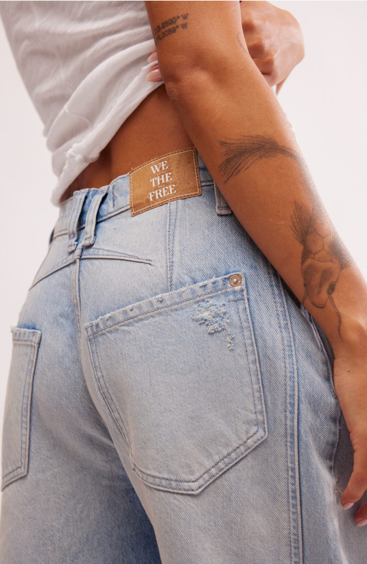 Good Luck Mid-Rise Barrel Jean | Free People - Meraki Co.