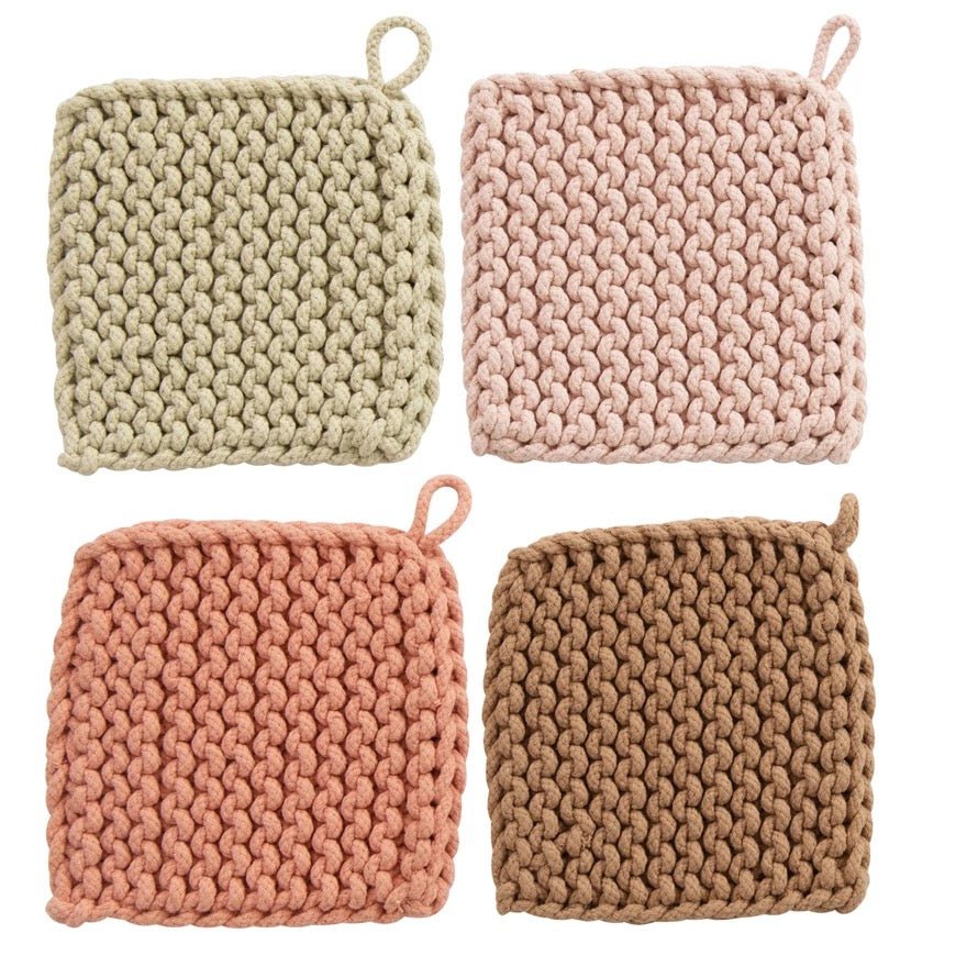 Crocheted Pot HolderCrocheted Cotton Pot Holders