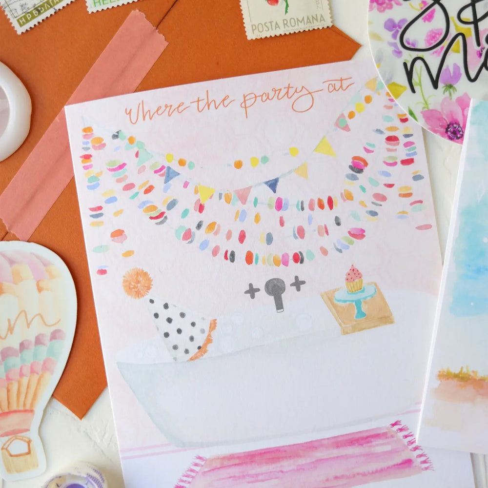 CardIntrovert Bubble Bath Birthday Card