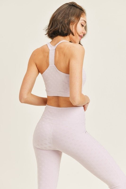 ActivewearTextured Polkadot Jacquard Set
