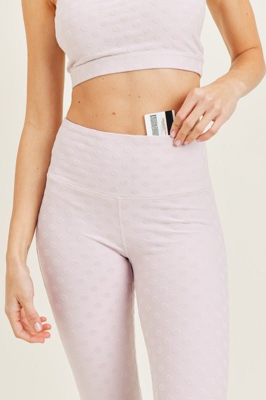 ActivewearTextured Polkadot Jacquard Set