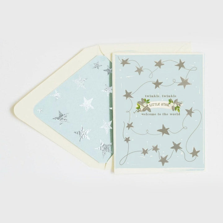Baby CardTwinkle Twinkle, Little Star Blue Card