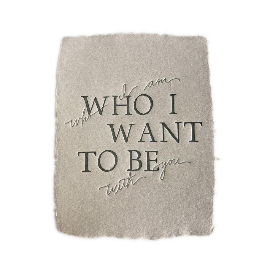 CardWho I Want To Be Card